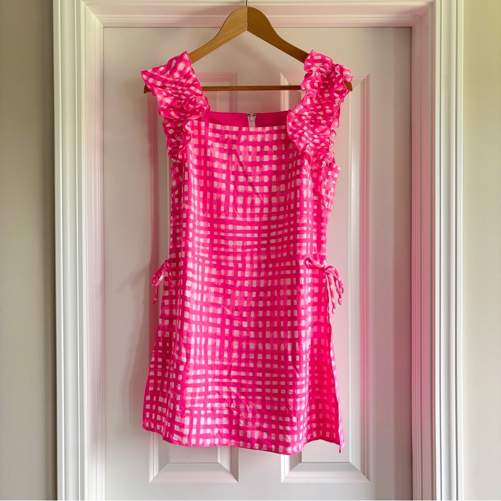 NWOT Lilly Pulitzer Everleigh Romper Size 4 in Pink Tropics Feelin Beachy